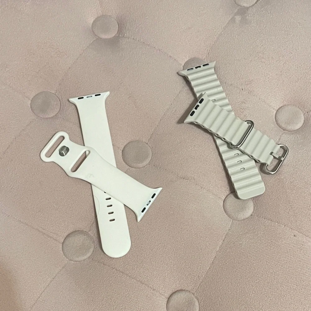 Elegant Cream Smartwatch Band Set